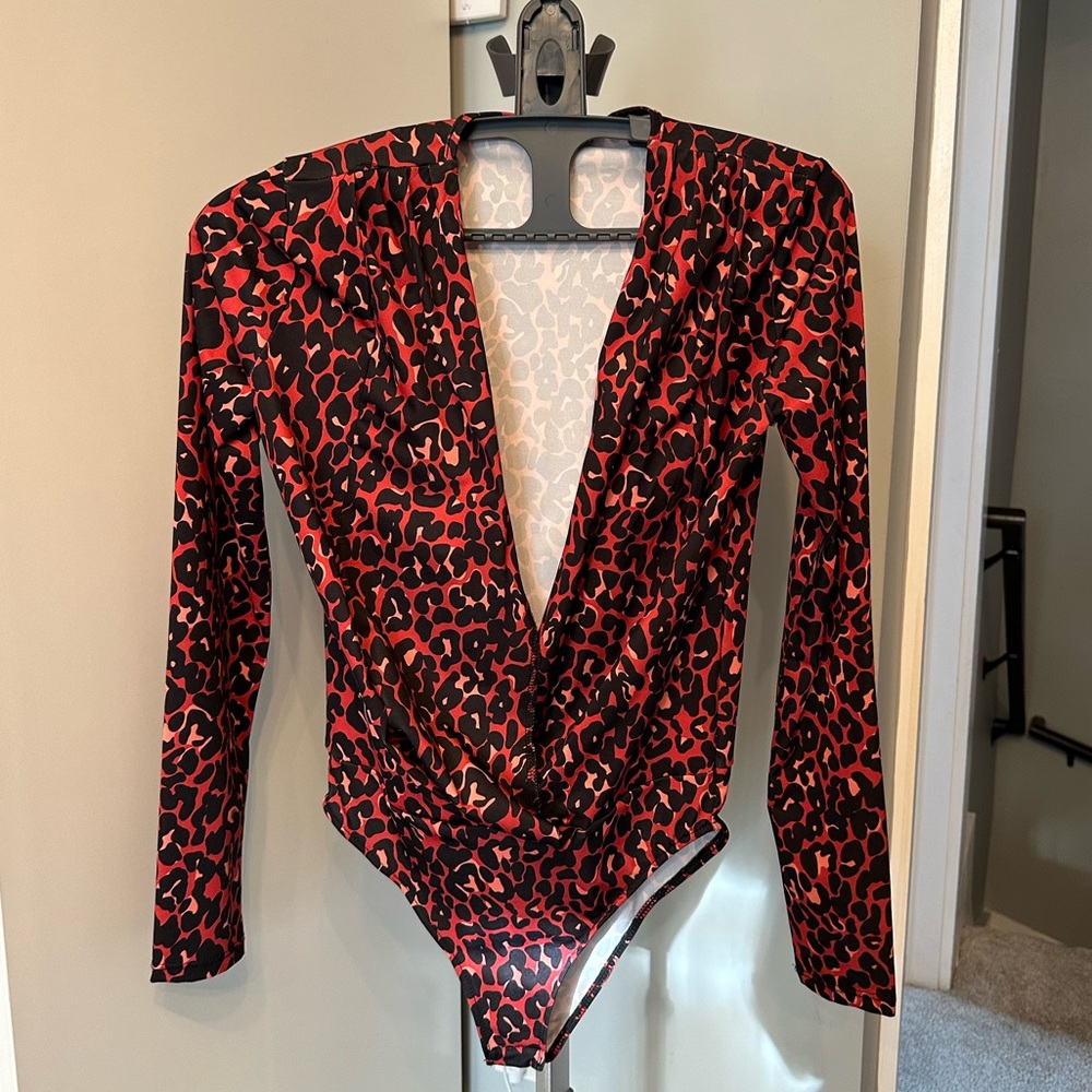 ZARA leopard print bodysuit
